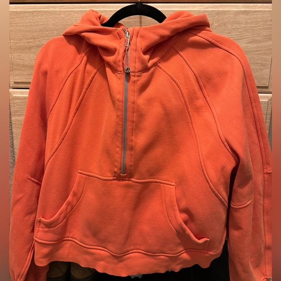 Lululemon Oversized Half Zip Scuba Hoodie coral - Picture 2 of 4